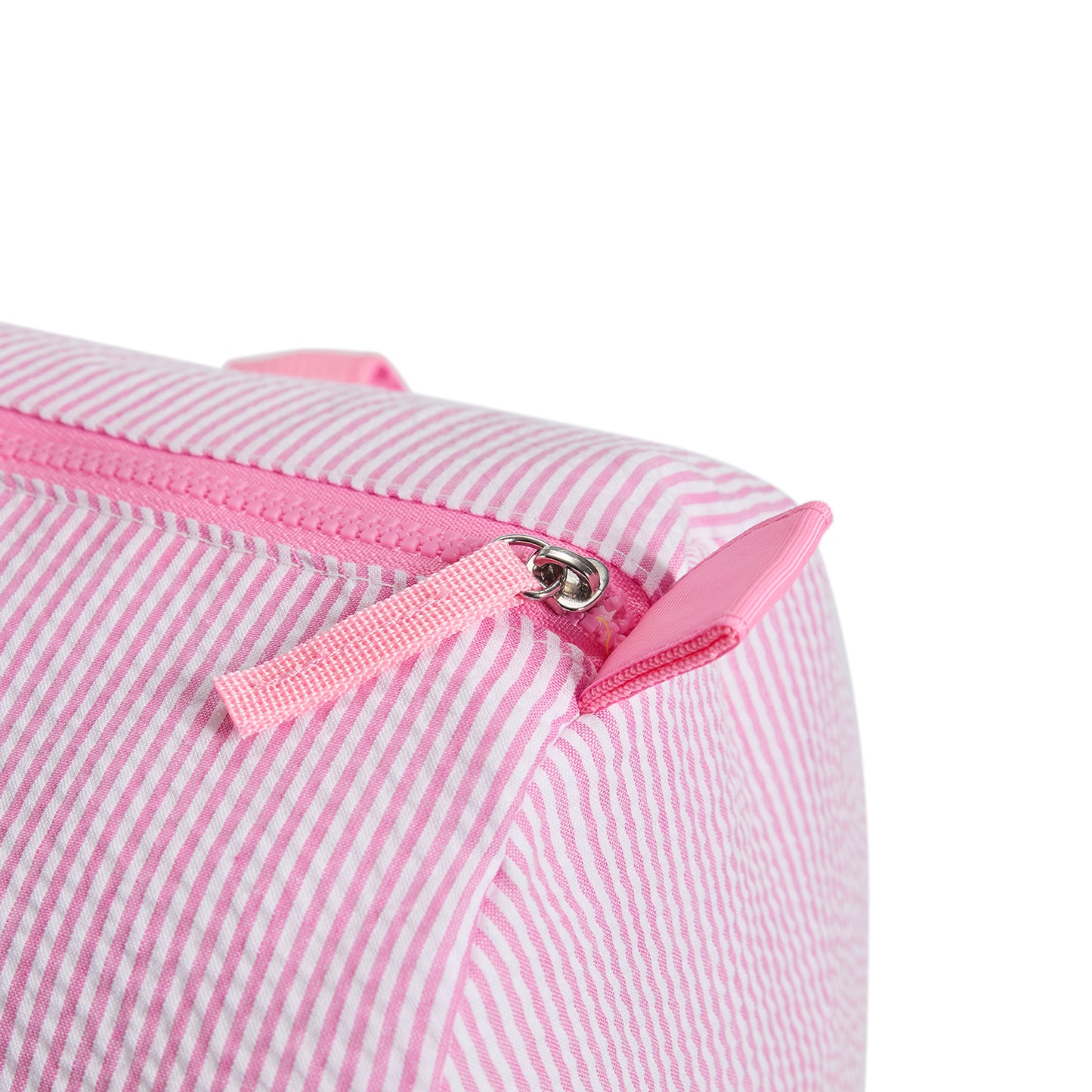 25Pcs Free Shipping Pink Seersucker Duffle Bag Small Size Kids Toddler Weekend Travel