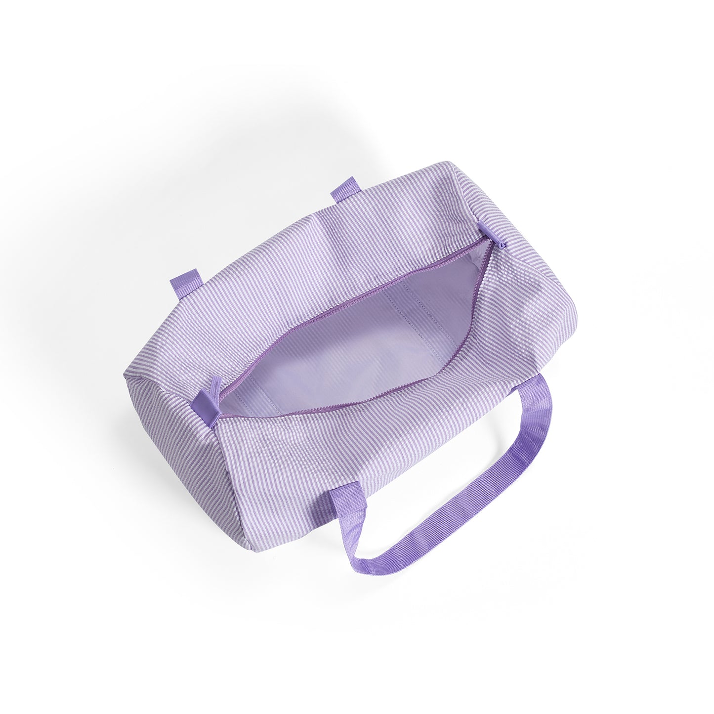 25Pcs Free Shipping Purple Seersucker Duffle Bag Small Size Kids Toddler For Weekend Travel