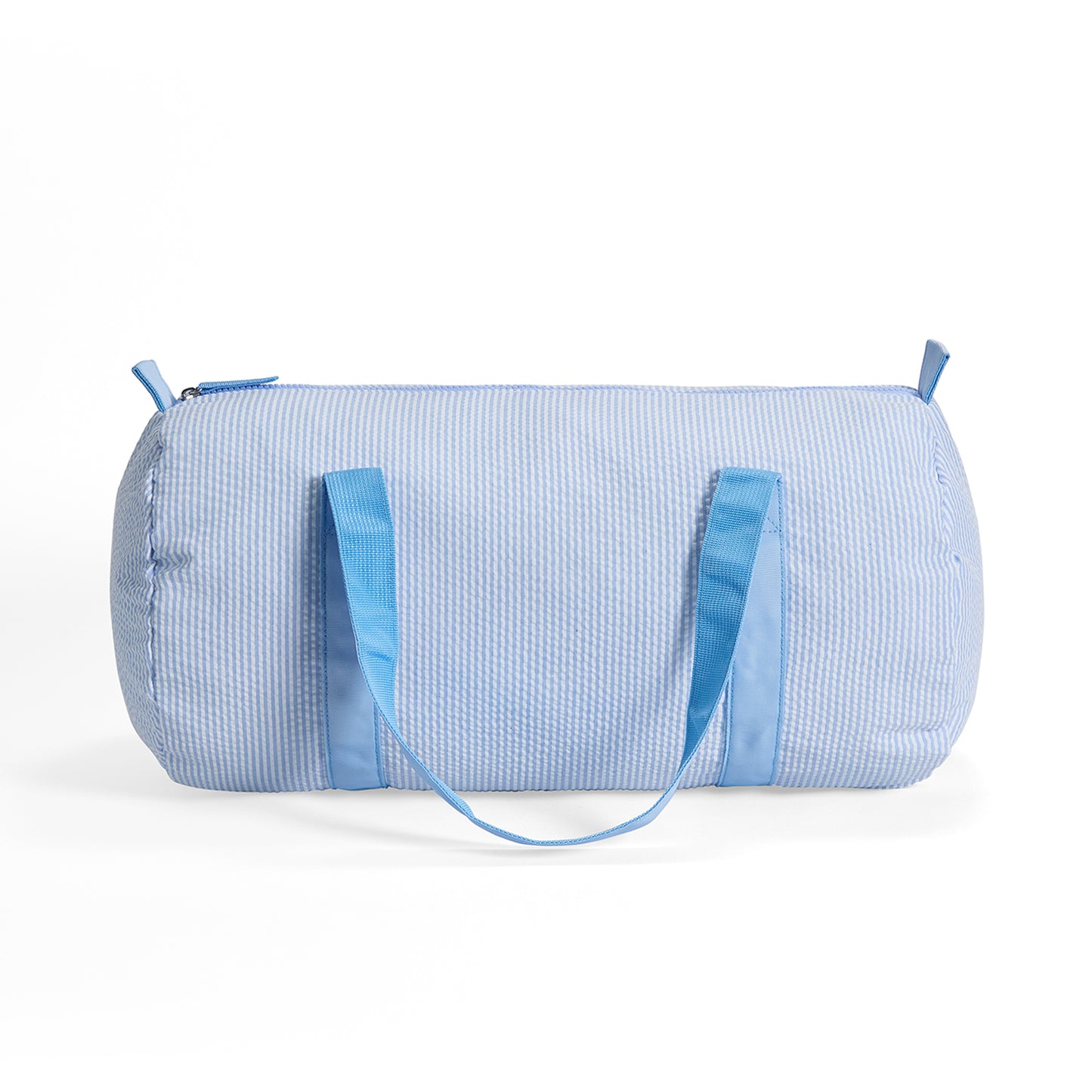 25Pcs Free Shipping Baby Blue Seersucker Duffle Bag Small Size Kids Toddler Weekend Travel Bag