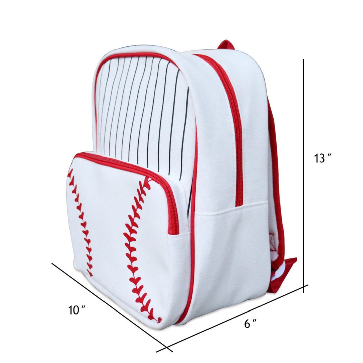 25Pcs Free Shipping Canvas Baseball Backpack Stripes School Bags For Boys Girls