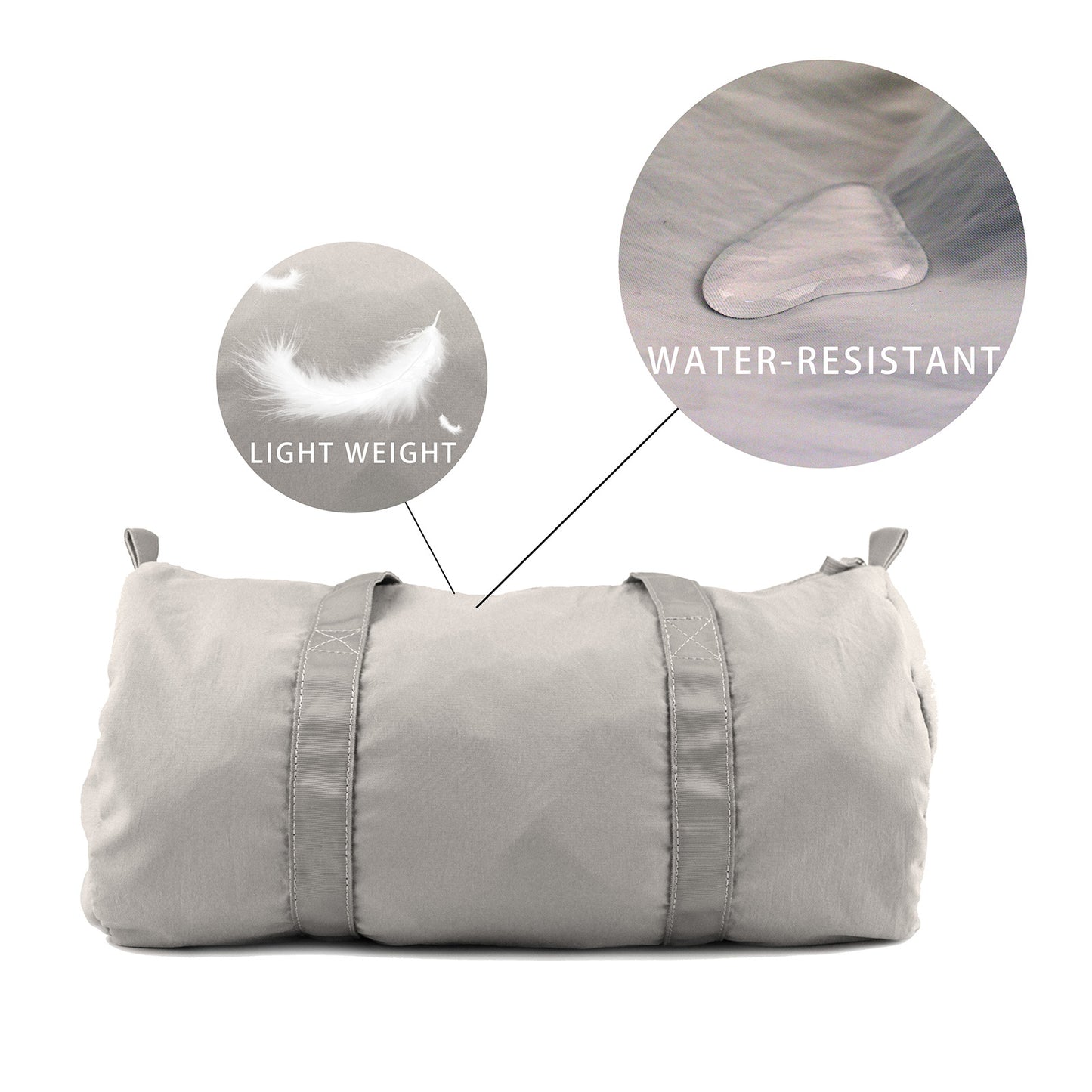 25Pcs Free Shipping Gray Water Resistant Duffle Bag Kids Toddler Weekend Travel Bag