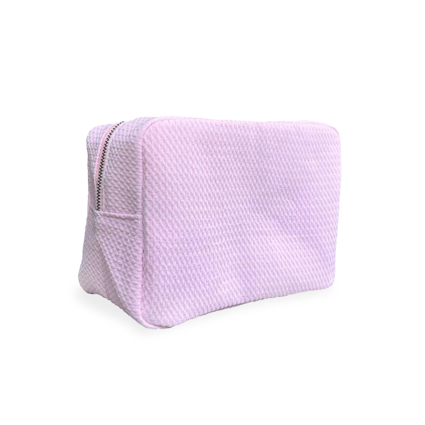 25Pcs Free Shipping Waffle Cosmetic Bag Light Pink Rectangle Makeup Bag Travel Toiletry Bag