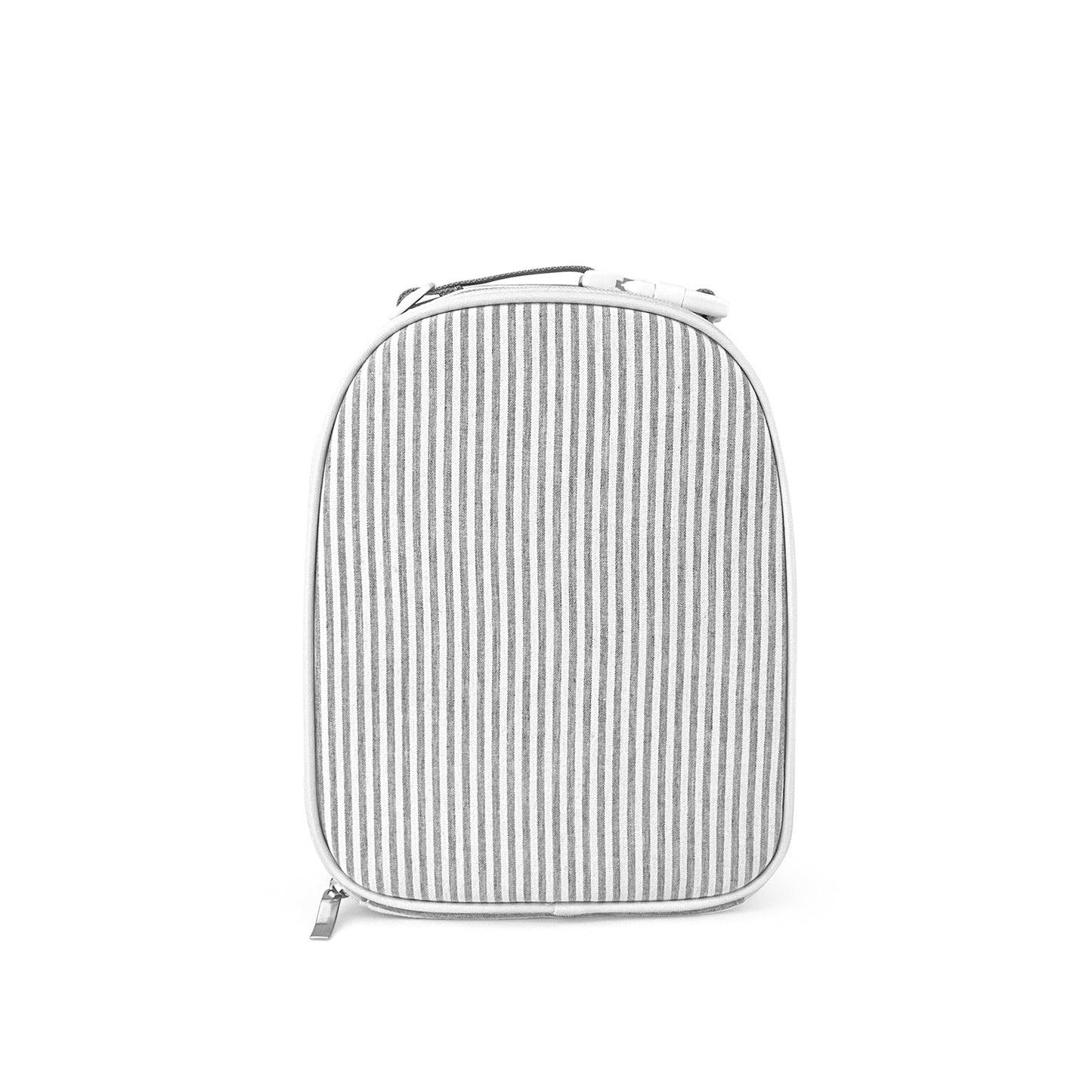 25Pcs Free Shipping Gray Seersucker Lunch Box Striped Food Bag for Daily Use Cooler Bag