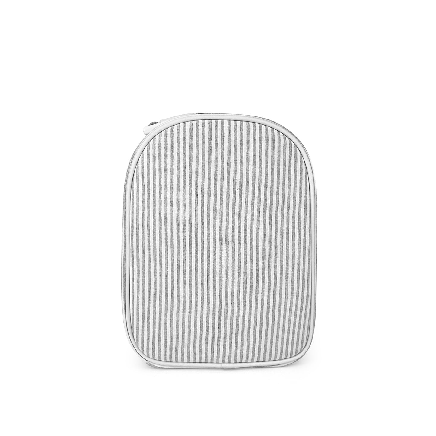 25Pcs Free Shipping Gray Seersucker Lunch Box Striped Food Bag for Daily Use Cooler Bag