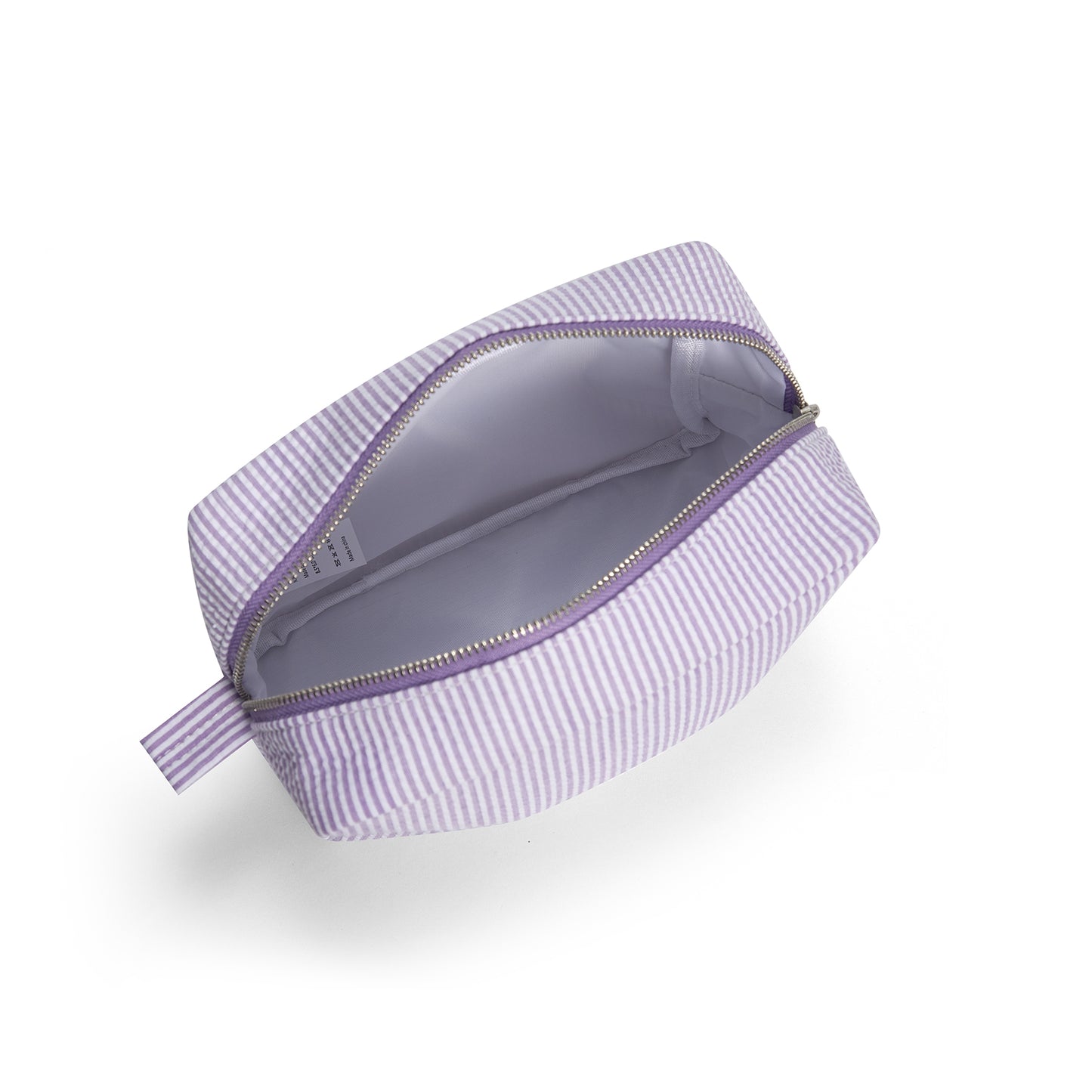 25Pcs Seersucker Cosmetic Bag Purple Cotton Rectangle Makeup Bag Travel Toiletry Bag