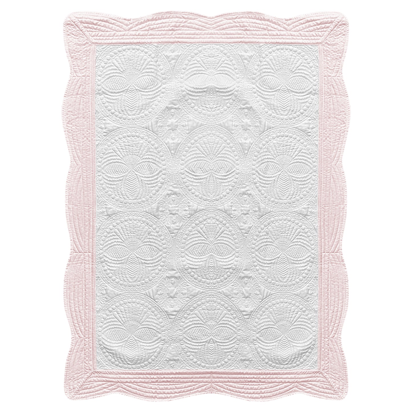 25Pcs Free Shipping White Pink Baby Blanket Blank Cotton Quilt Lap Blanket
