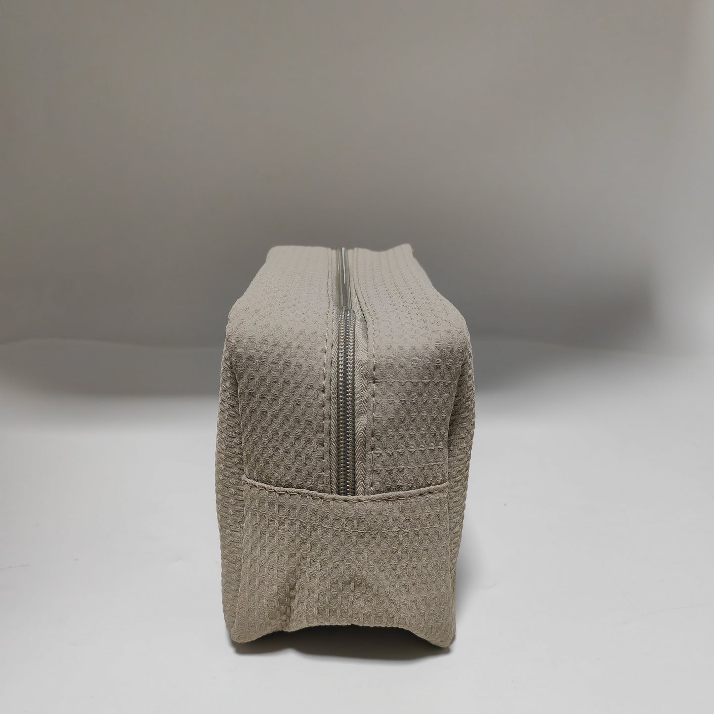 25Pcs Free Shipping Waffle Cosmetic Bag Grey Rectangle Makeup Bag Travel Toiletry Bag
