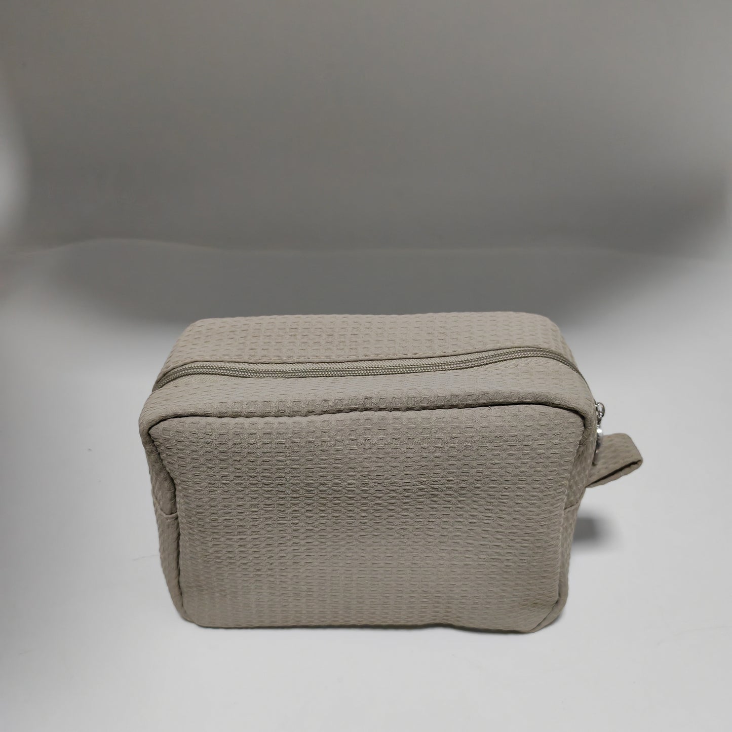25Pcs Free Shipping Waffle Cosmetic Bag Grey Rectangle Makeup Bag Travel Toiletry Bag