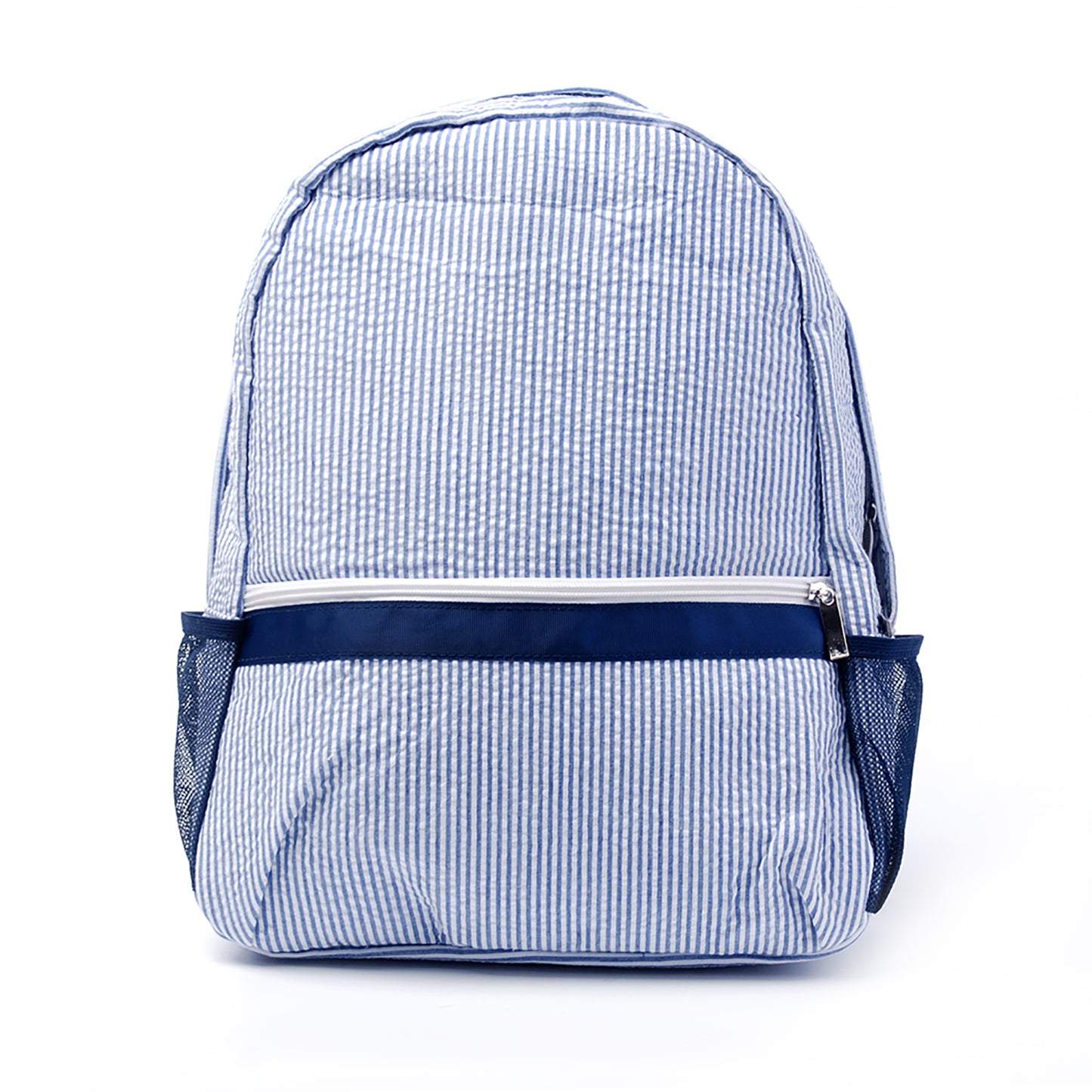 25Pcs Navy Backpack School Seersucker Full Size Backpack