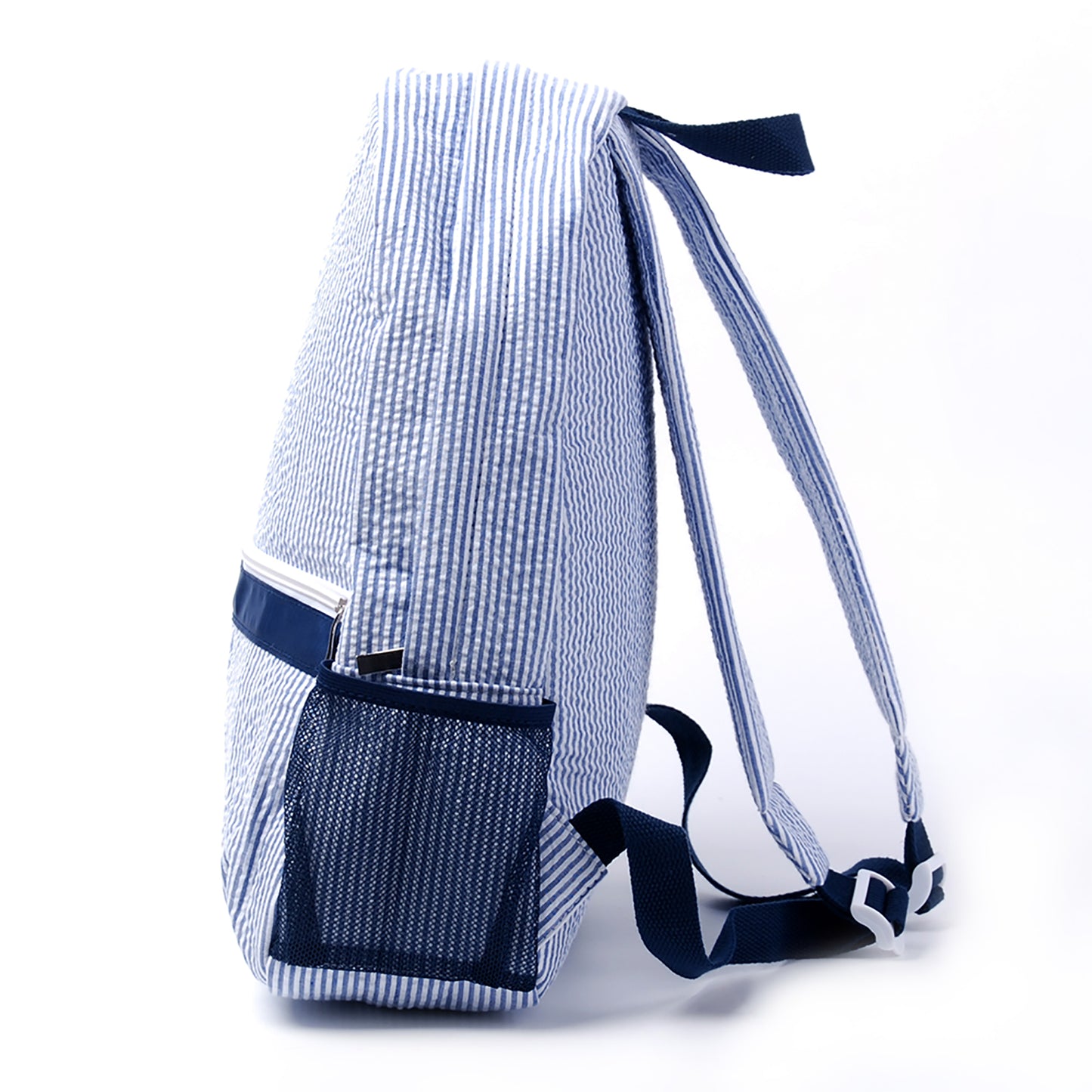 25Pcs Navy Backpack School Seersucker Full Size Backpack
