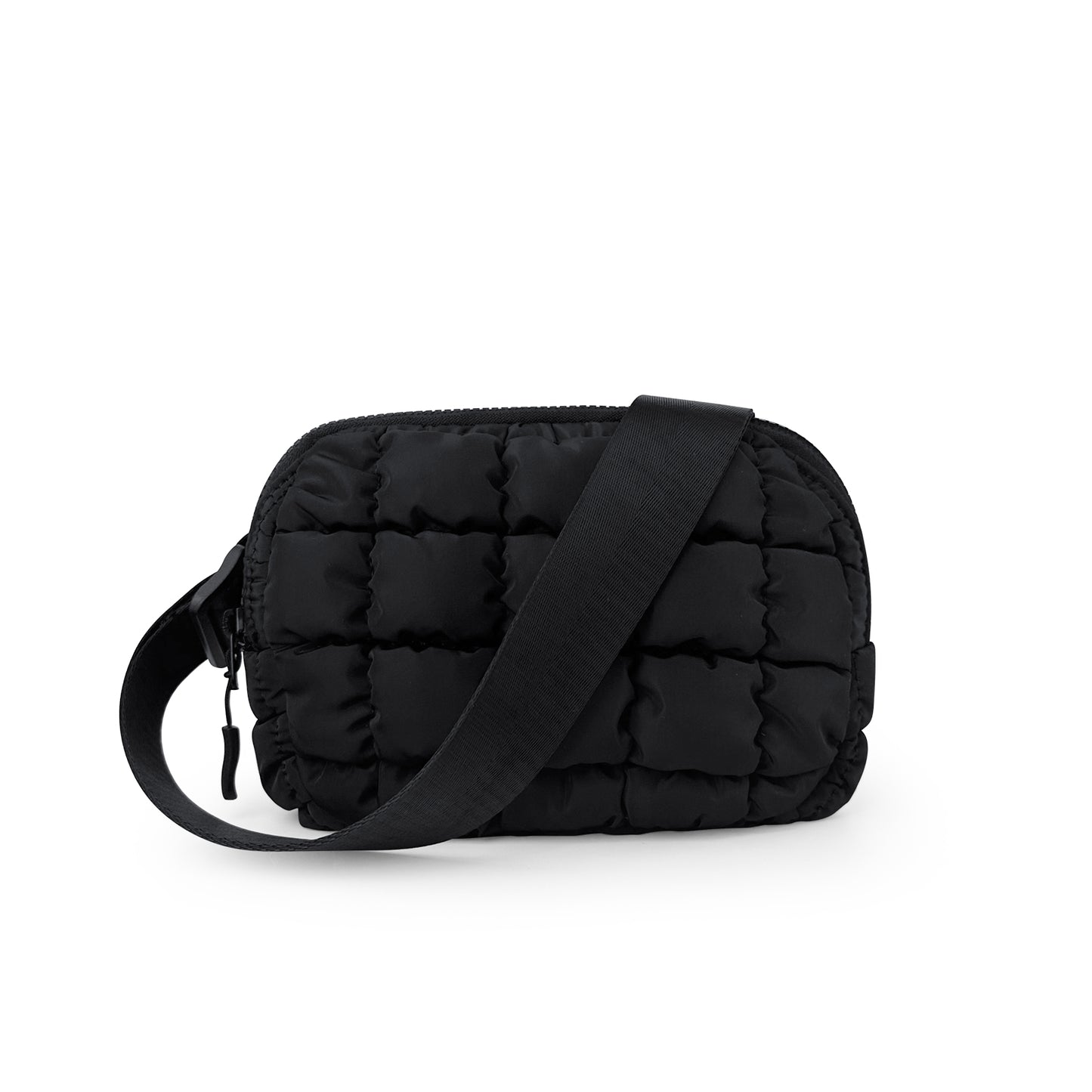 70Pcs Free Shipping Lightweight Quilted Puffer Fanny Pack Puffy Shoulder Bag Nylon Quilted Chest Bag