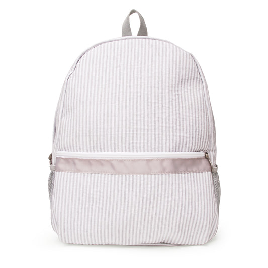 25Pcs Gray Backpack School Seersucker Full Size Backpack
