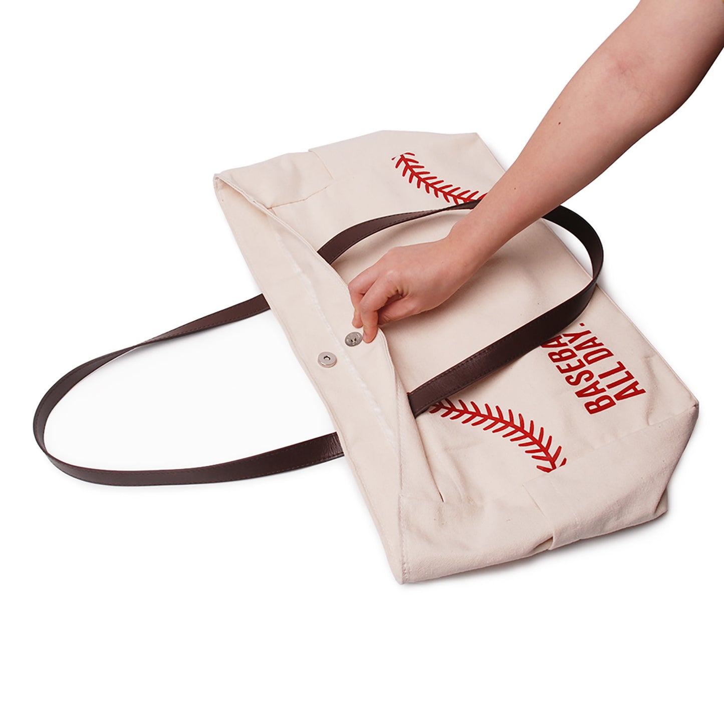 25Pcs Embroidery Softball Baseball Tote Women Large Oversize Baseball Bag Tote Canvas Bag