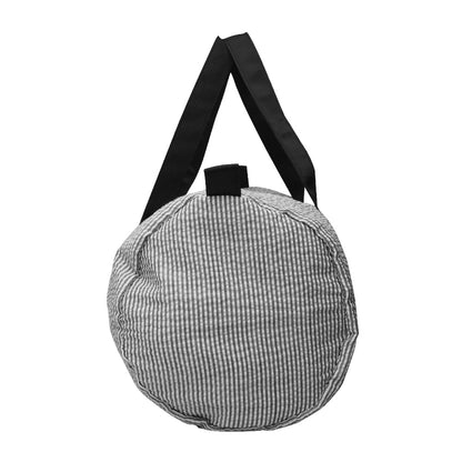25Pcs Free Shipping Black Seersucker Duffle Bag Small Size Kids Toddler Weekend Travel