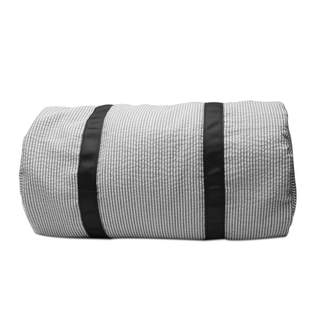 25Pcs Free Shipping Black Seersucker Duffle Bag Small Size Kids Toddler Weekend Travel