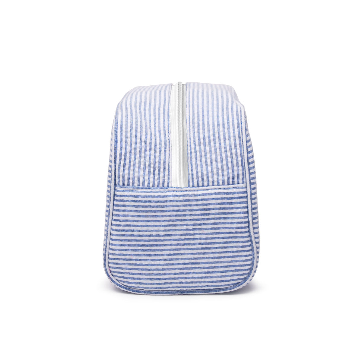 20Pcs Seersucker Handle Cosmetic Bag Bridesmaid Bags Navy Gift Organizer Bag Travel Toiletry Bag