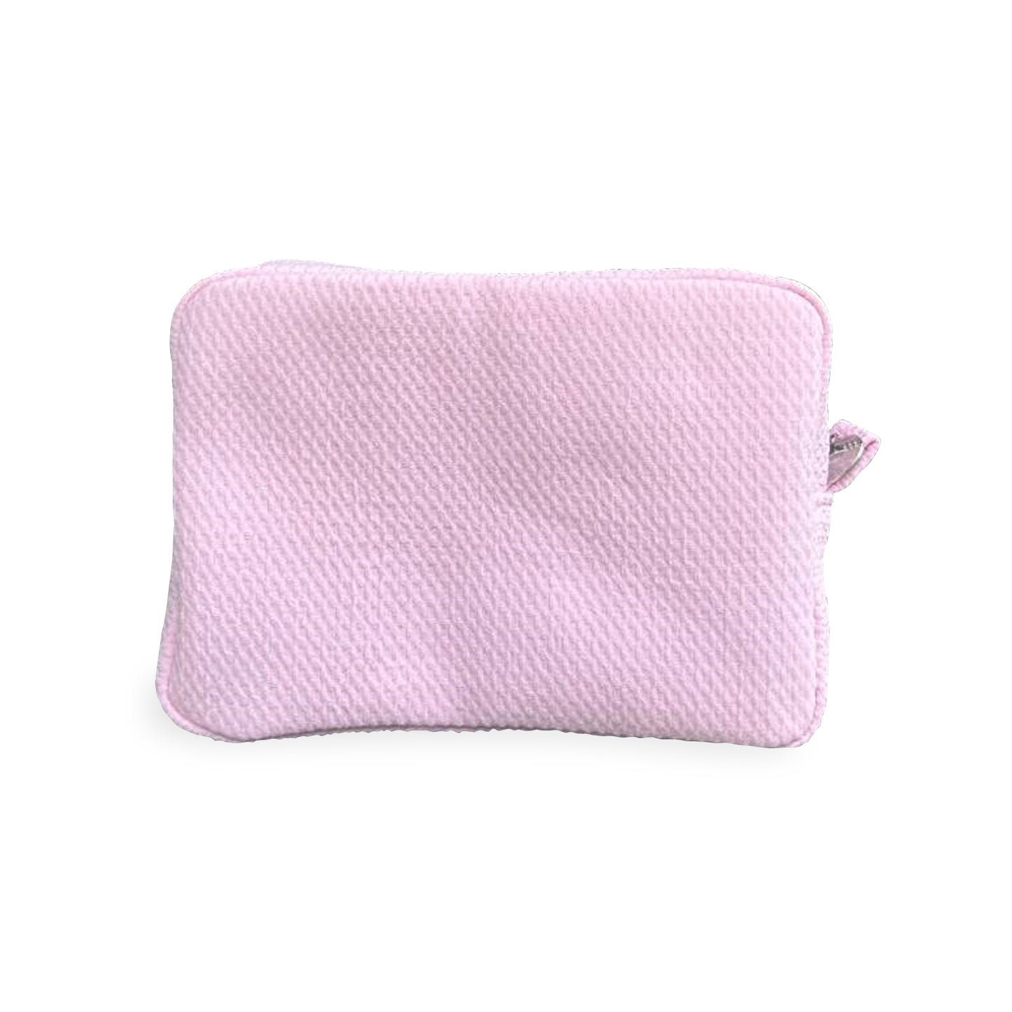 25Pcs Free Shipping Waffle Cosmetic Bag Light Pink Rectangle Makeup Bag Travel Toiletry Bag