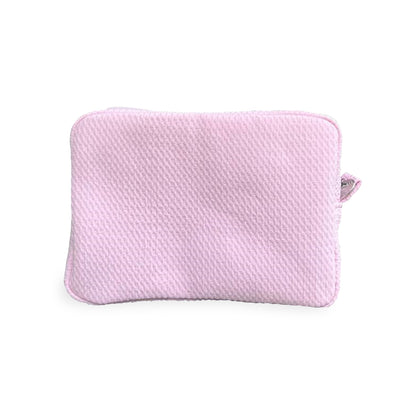 25Pcs Free Shipping Waffle Cosmetic Bag Light Pink Rectangle Makeup Bag Travel Toiletry Bag