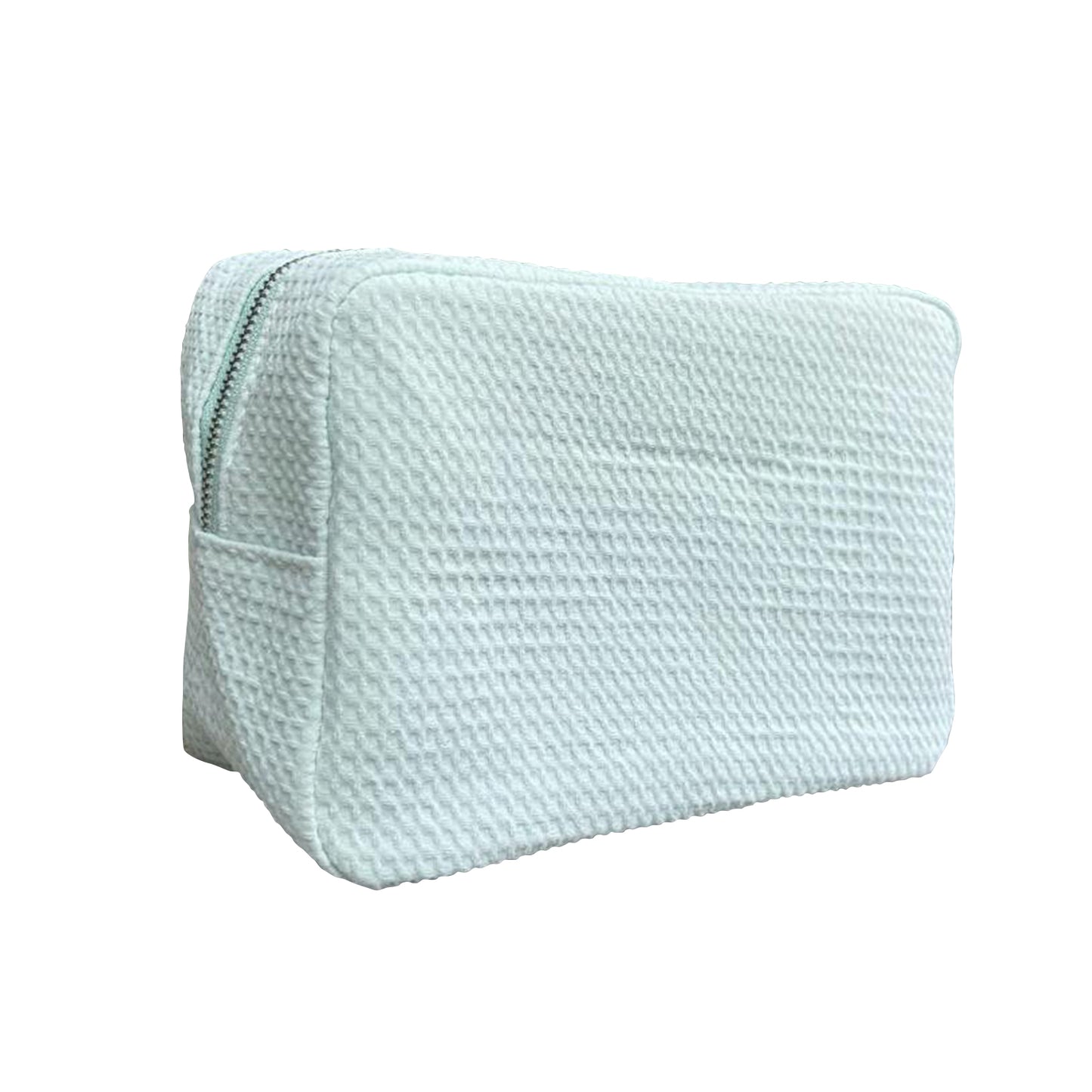 25Pcs Free Shipping Waffle Cosmetic Bag Mint Rectangle Makeup Bag Travel Toiletry Bag