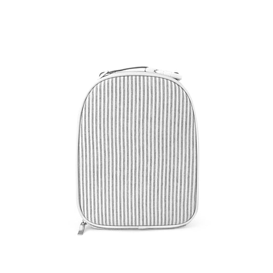 25Pcs Free Shipping Gray Seersucker Lunch Box Striped Food Bag for Daily Use Cooler Bag