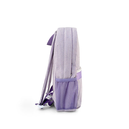 25Pcs Free Shipping Kid Preschool Backpack Purple Seersucker Backpacks Cute Toddler Bookbag For Kids
