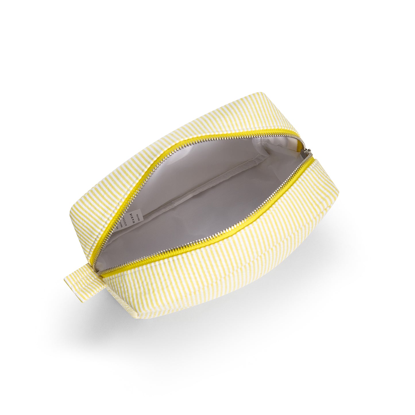 25Pcs Seersucker Cosmetic Bag Yellow Cotton Rectangle Makeup Bag Travel Toiletry Bag