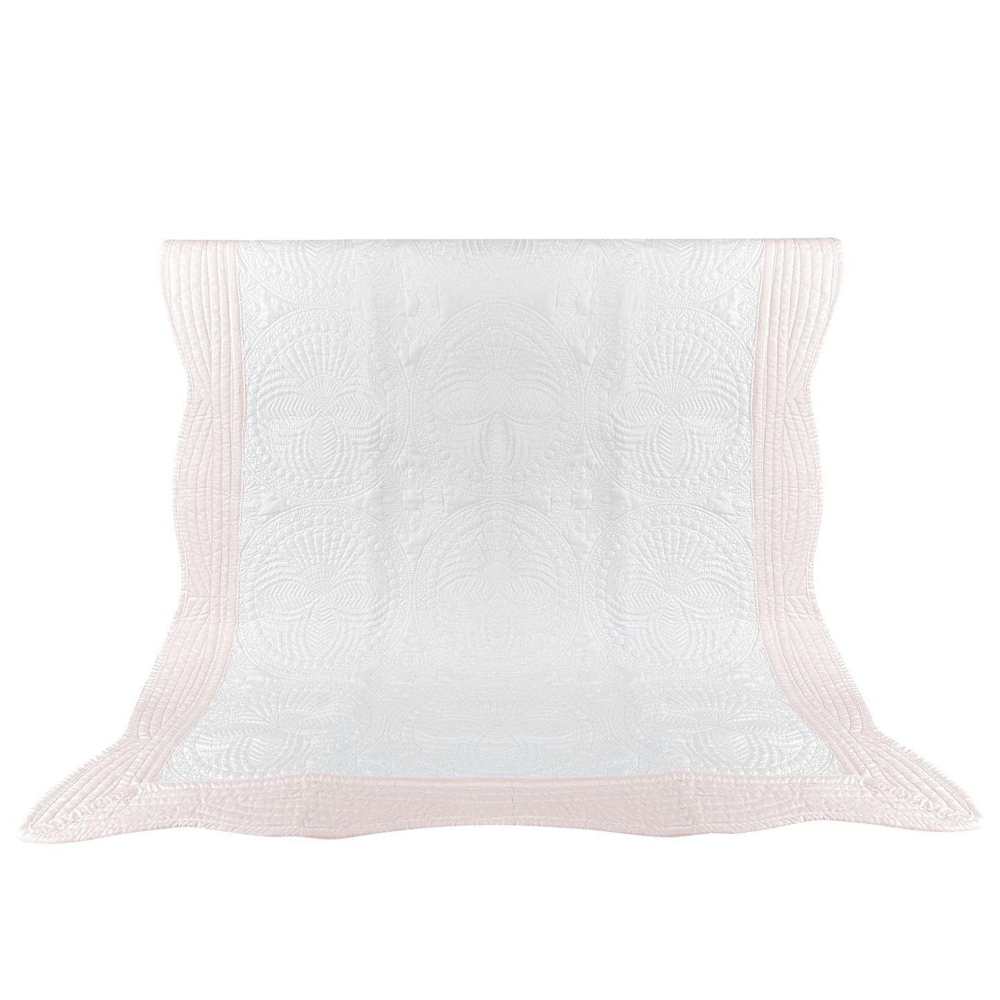 25Pcs Free Shipping White Pink Baby Blanket Blank Cotton Quilt Lap Blanket