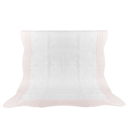 25Pcs Free Shipping White Pink Baby Blanket Blank Cotton Quilt Lap Blanket