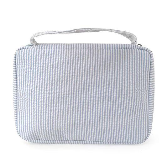 25Pcs Baby Blue Seersucker Bible Cover Bag Seersucker Bible Case