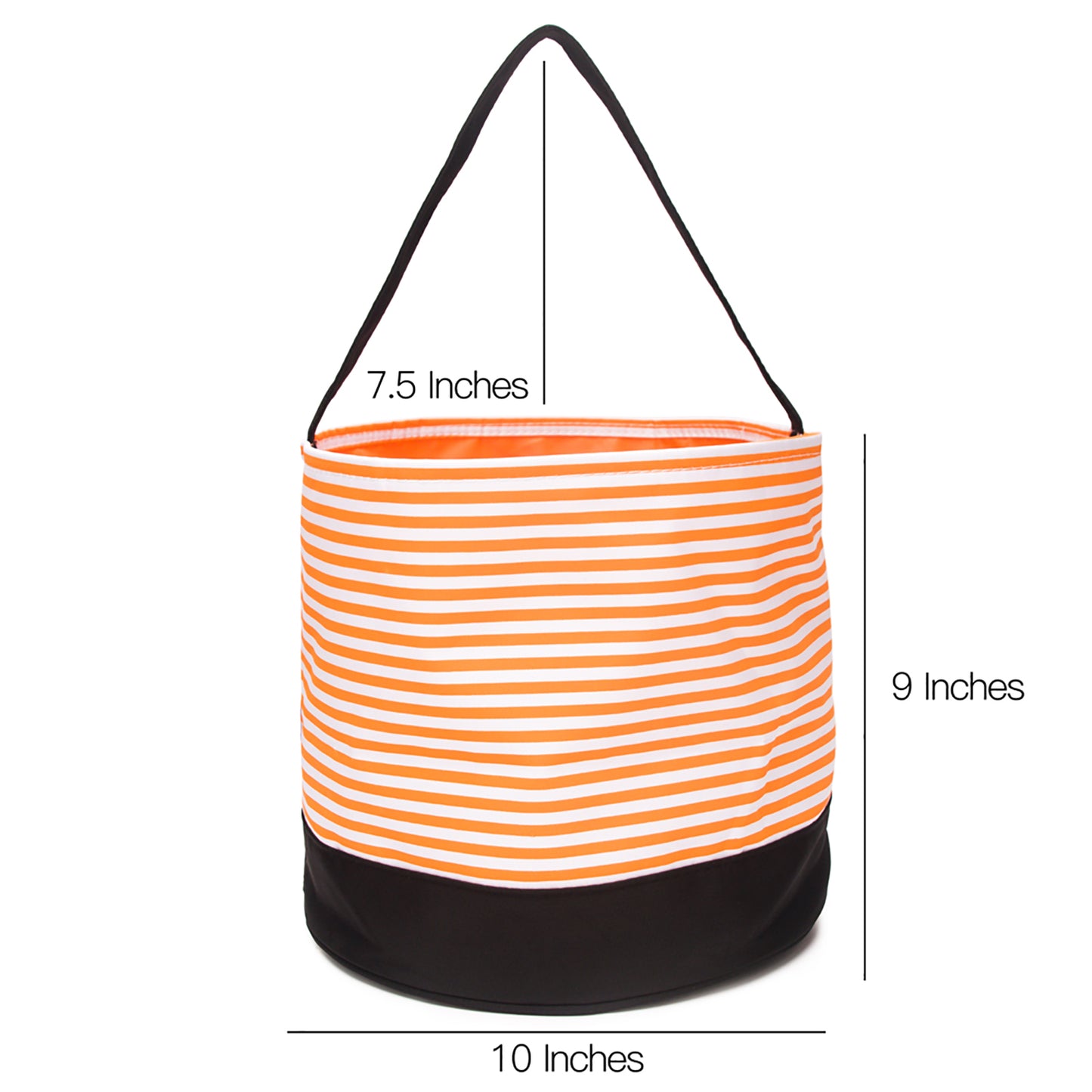 25Pcs Halloween Holiday Free Shipping Orange White Stripes Candy Bucket