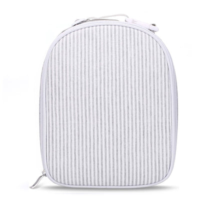 25Pcs Free Shipping Gray Seersucker Lunch Box Striped Food Bag for Daily Use Cooler Bag