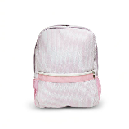 25Pcs Free Shipping Kid Preschool Backpack Baby Pink Seersucker Backpacks Cute Toddler Bookbag For Kids