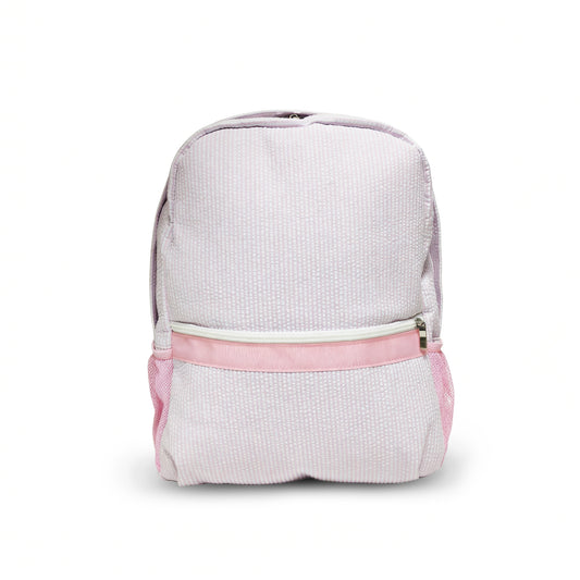 25Pcs Free Shipping Kid Preschool Backpack Baby Pink Seersucker Backpacks Cute Toddler Bookbag For Kids