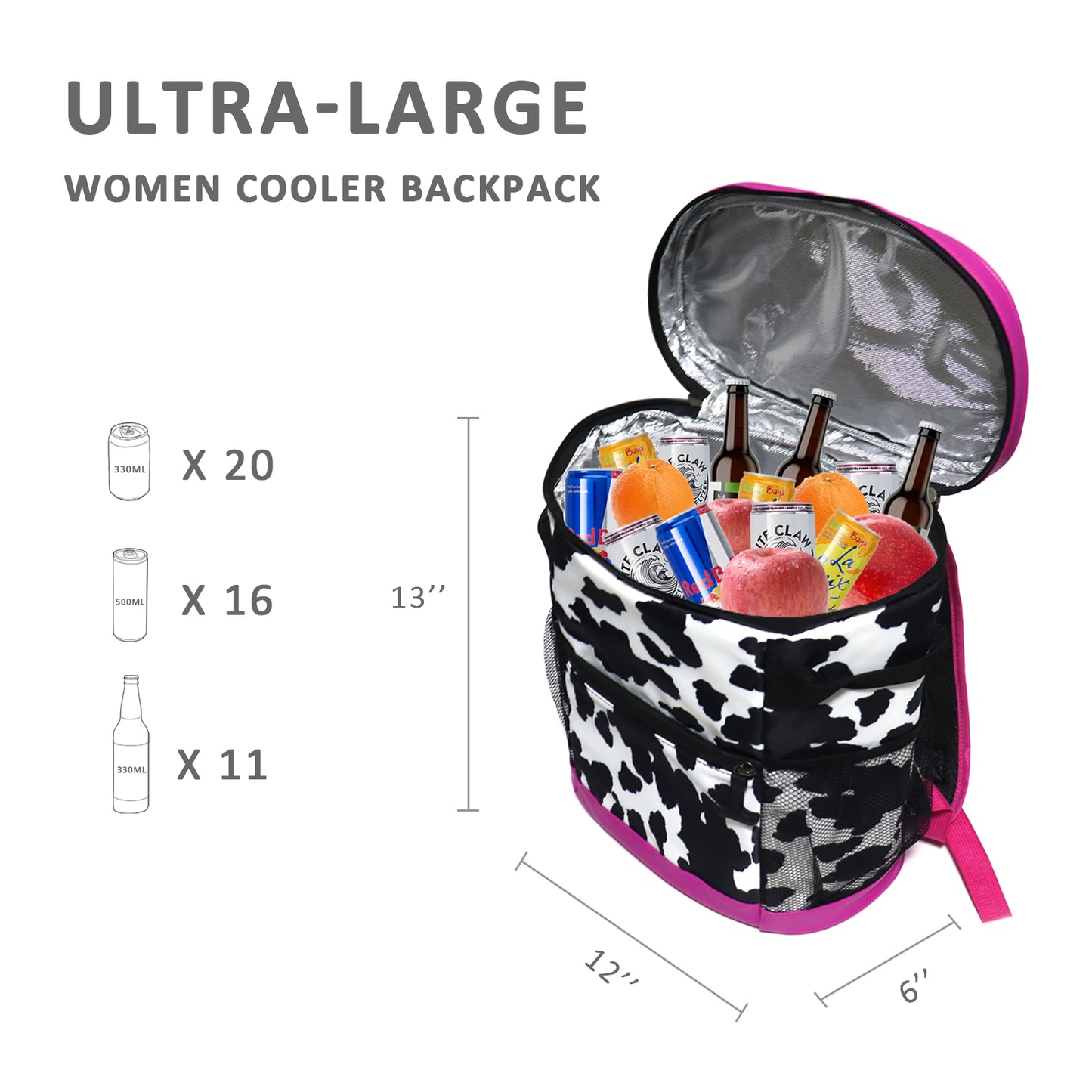 5Pcs Free Shipping Cooler Backpack Insulated Lunch Box With Handle