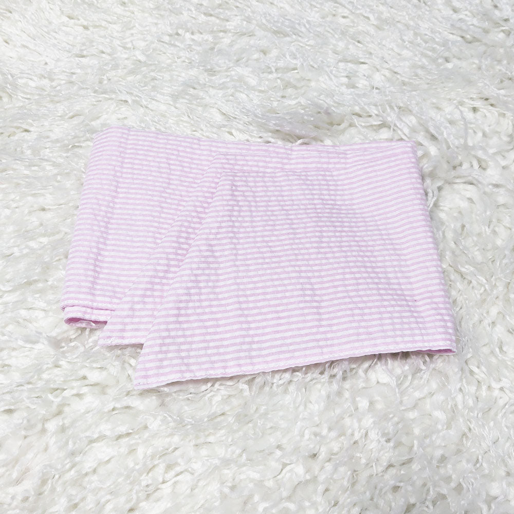 25Pcs Free Shipping Seersucker Swaddle Sashes Baby Pink Seersucker Newborn Swaddle Sash