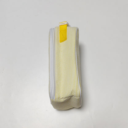 25Pcs Yellow Seersucker Lunch Box Striped Food Bag for Daily Use Cooler Bag